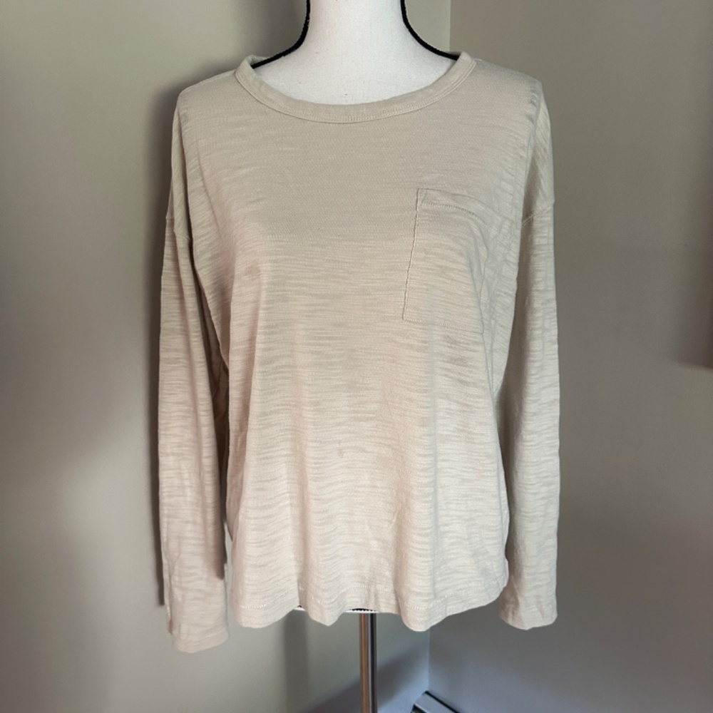 *SONOMA* Ivory Long Sleeve Shirt Size Large